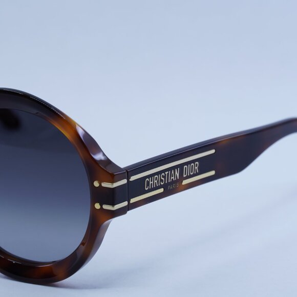 🕶️ New Dior DIORSIGNATURE R1U 26A1 Sunglasses - Havana Frame, Smoke Frame - Picture 4 of 12